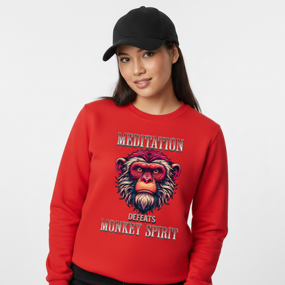 MEDITATION  defeats MONKEY SPIRIT / Classic Sweatshirt