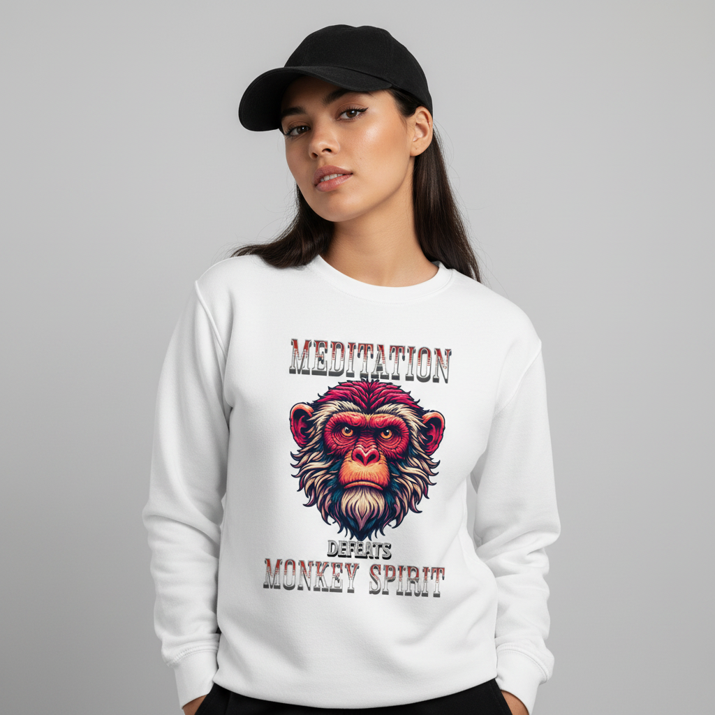 MEDITATION  defeats MONKEY SPIRIT / Classic Sweatshirt