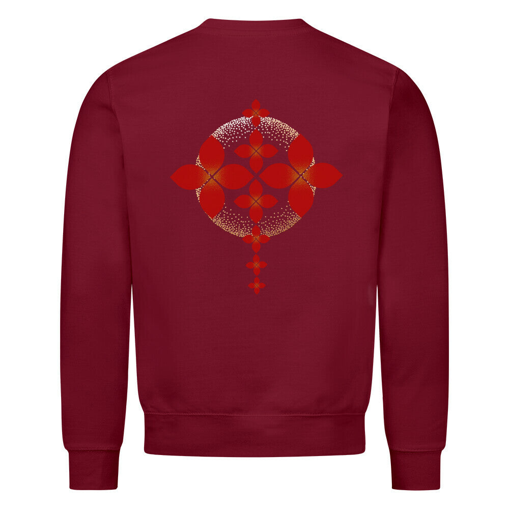 Classic Sweatshirt/ Sternenblüte-TOIPROS-burgunder
