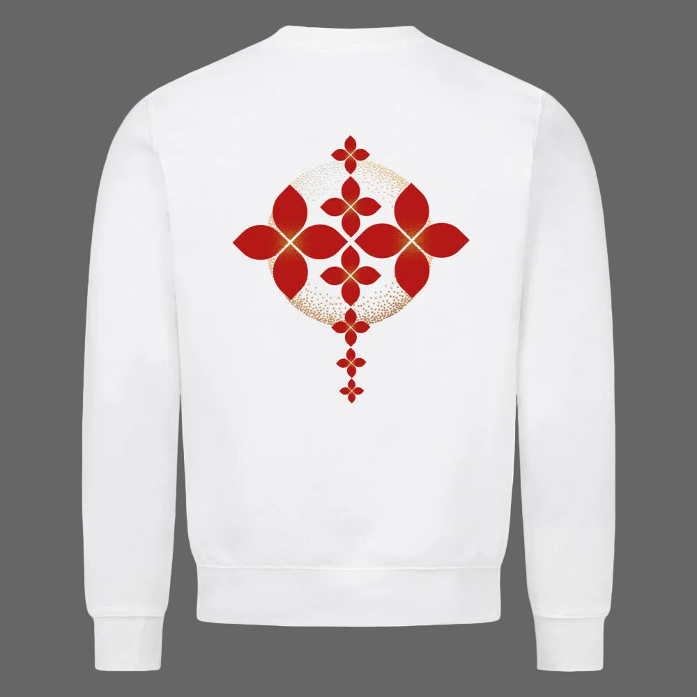 Classic Sweatshirt/ Sternenblüte-TOIPROS-weiss