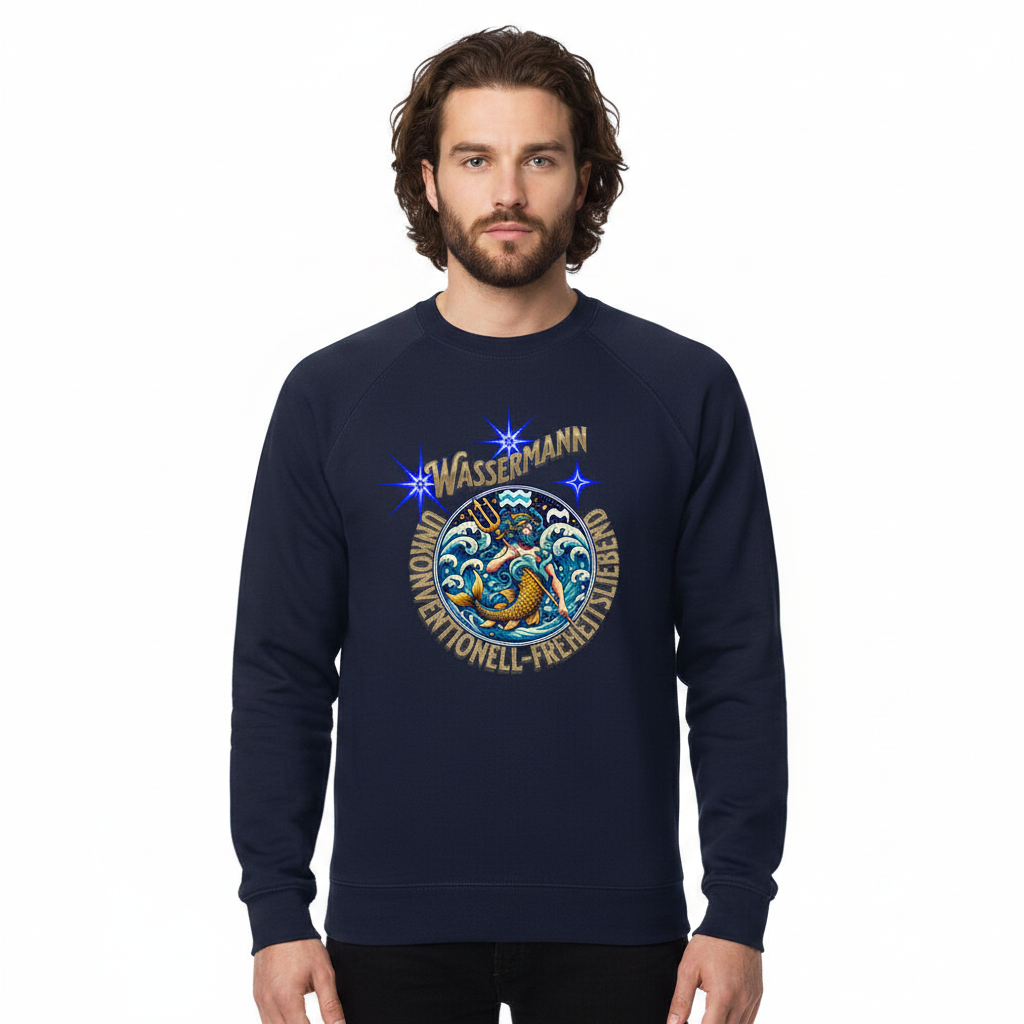 Classic Sweatshirt / Wassermann Sternzeichen-Blau