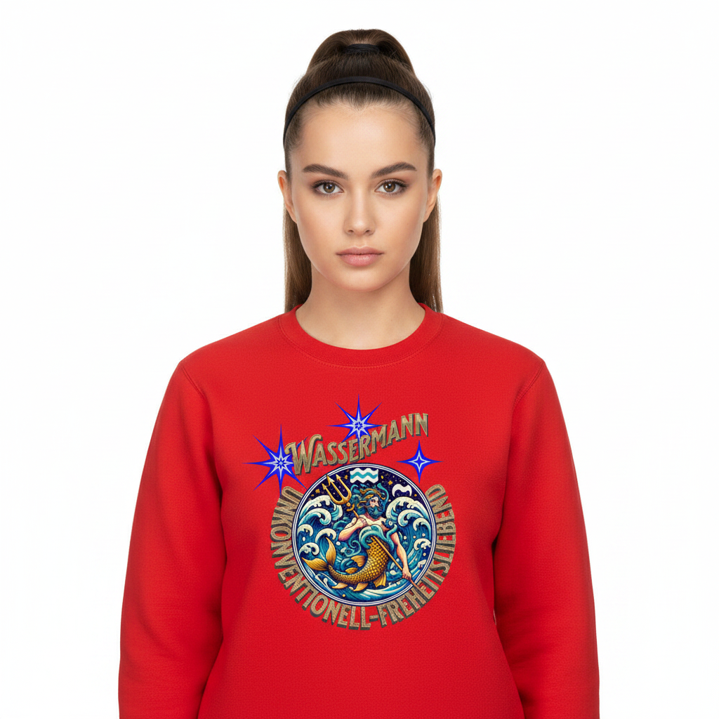 Classic Sweatshirt / Wassermann Sternzeichen-Rot