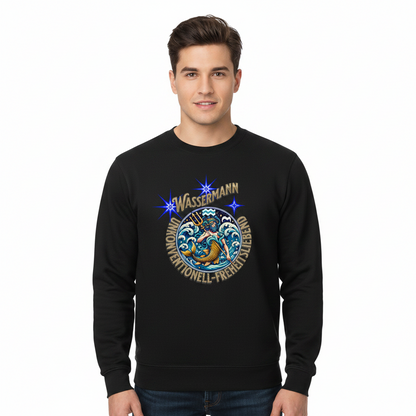 Classic Sweatshirt / Wassermann Sternzeichen-Schwarz