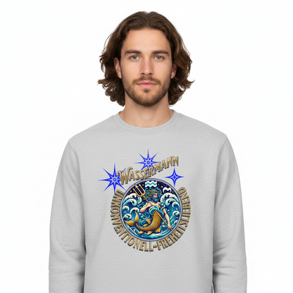 Classic Sweatshirt / Wassermann Sternzeichen-grau