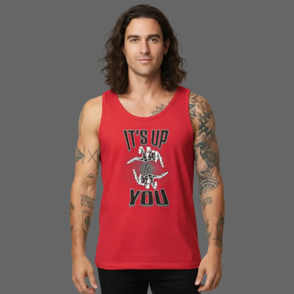  Classic Tanktop in Fire Red mit „IT'S UP TO YOU“-TORIPROS