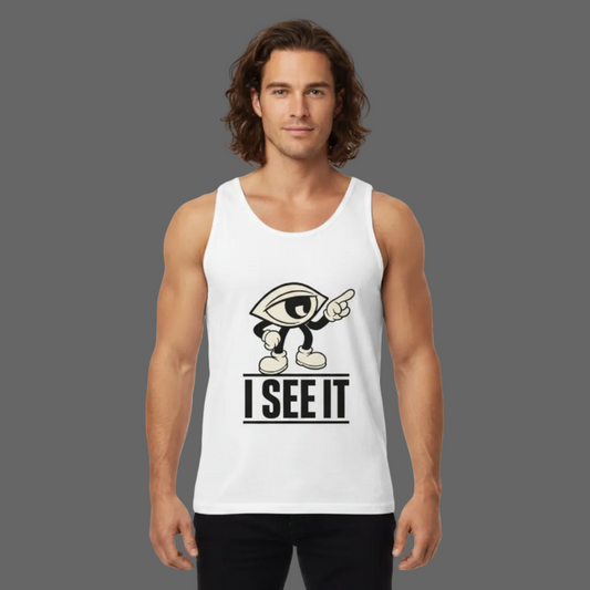 Classic Tanktop / I SEE IT- weiß-TORIPROS