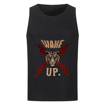 Classic Tanktop in Schwarz mit „WAKE UP."-TORIPROS