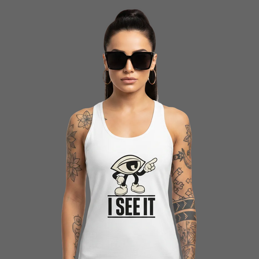Classic Tanktop Women / I SEE IT-Image for color: weiß