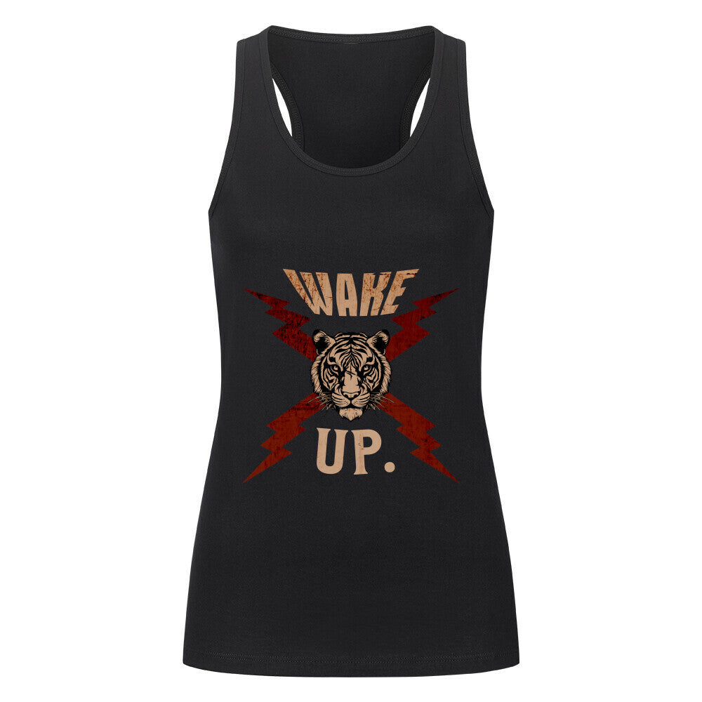Classic Tanktop Women in Schwarz mit „WAKE UP."-TORIPROS