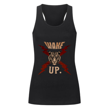 Classic Tanktop Women in Schwarz mit „WAKE UP."-TORIPROS