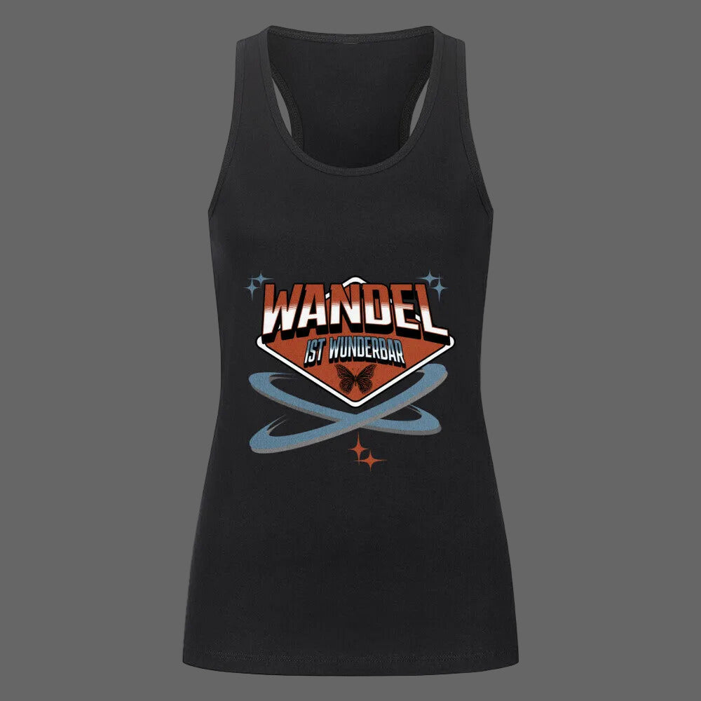  Classic Tanktop Women in Schwarz mit „WandelWunderbar“-TORIPROS