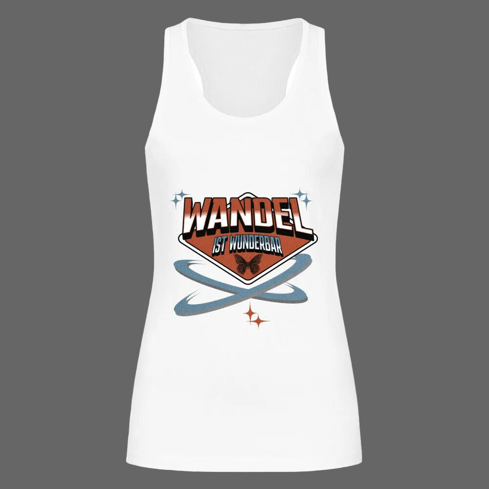  Classic Tanktop Women in Weiß mit „WandelWunderbar“-TORIPROS