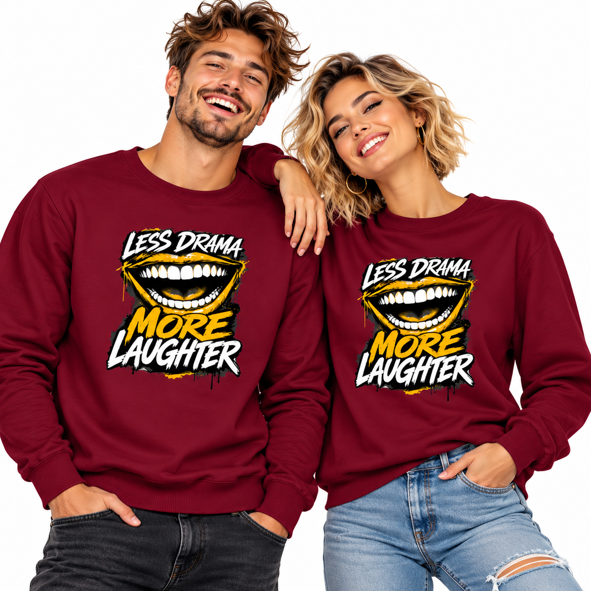 Classic Sweatshirt / LAUGH MORE