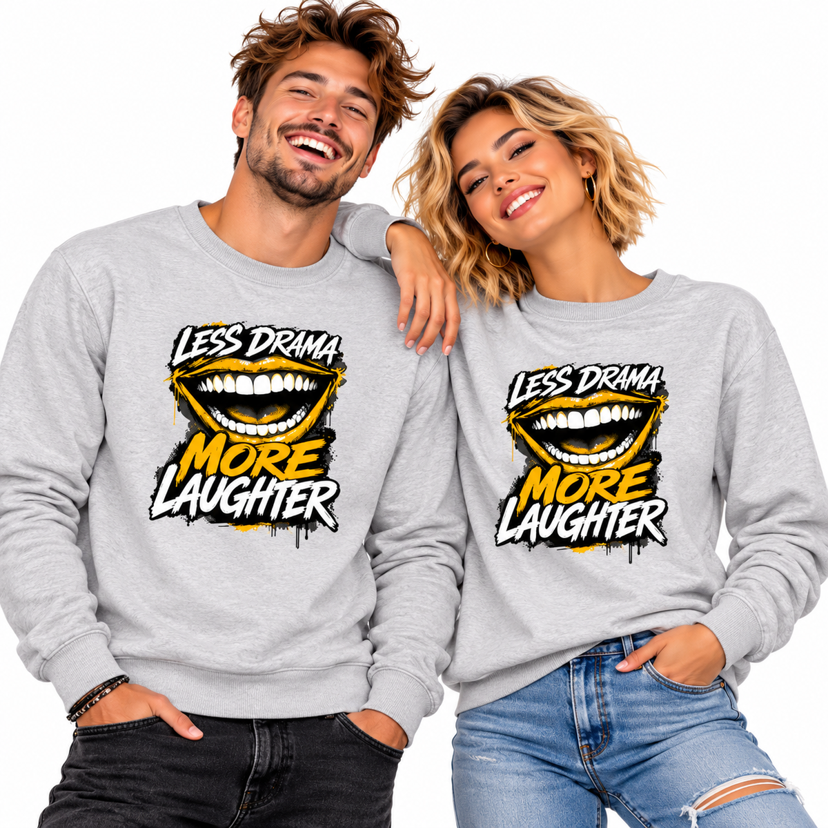 Classic Sweatshirt / LAUGH MORE