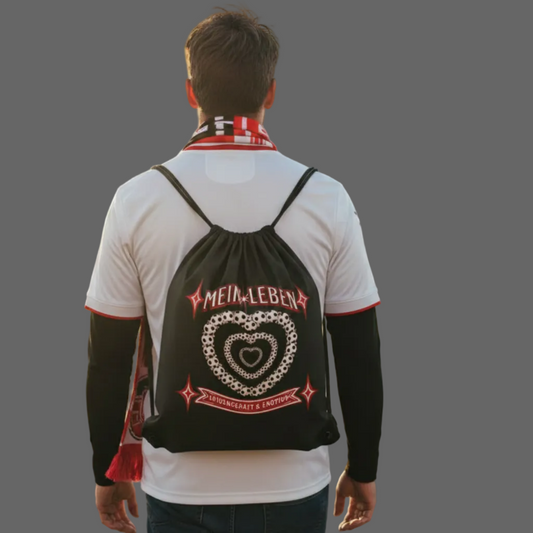 Gym Bag / Fußball mein LEBEN-Schwarz