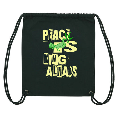 Gym Bag / Peace is KING allways-schwarz-TORIPROS