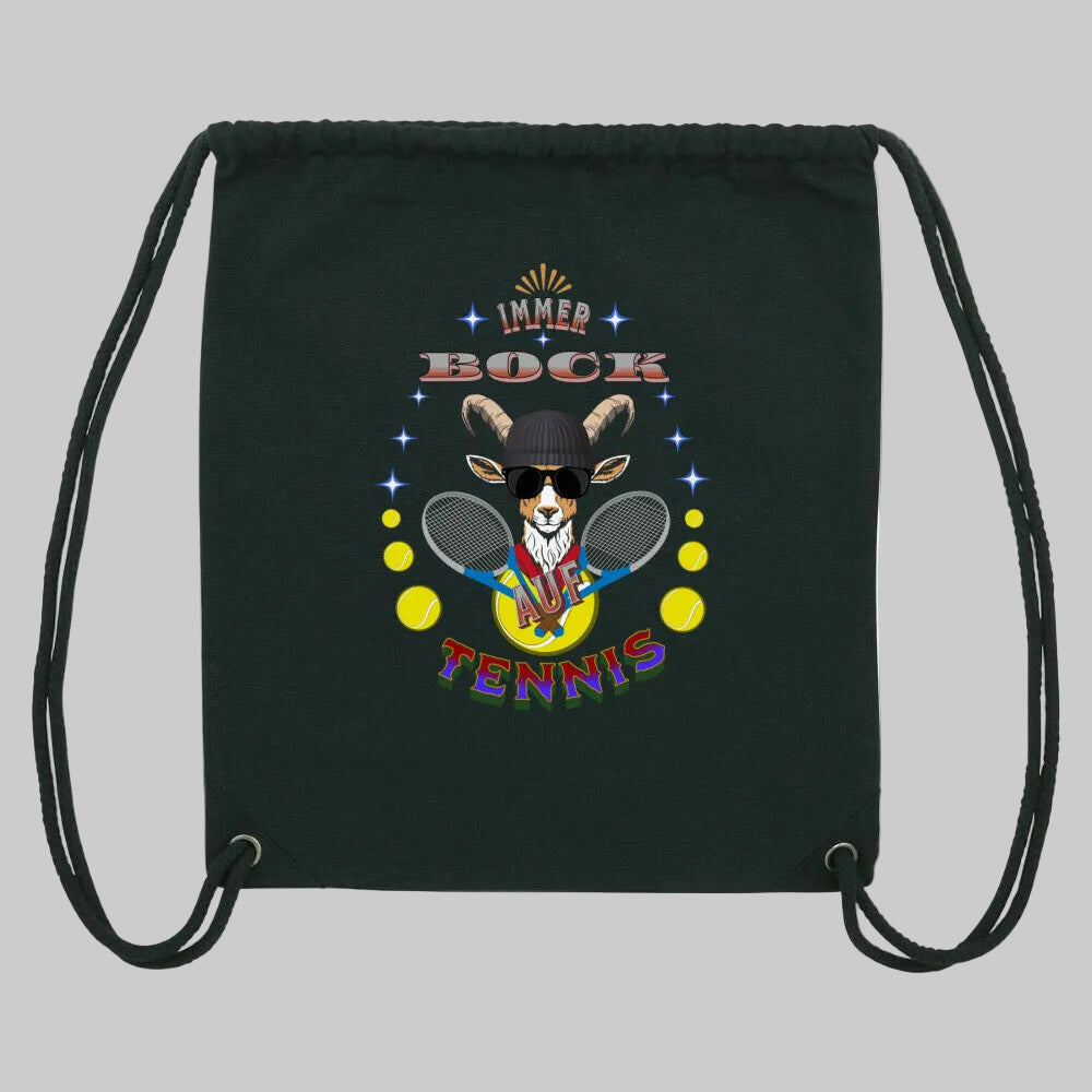 Gym Bag / TENNIS-immer BOCK -TORIPROS-Schwarz