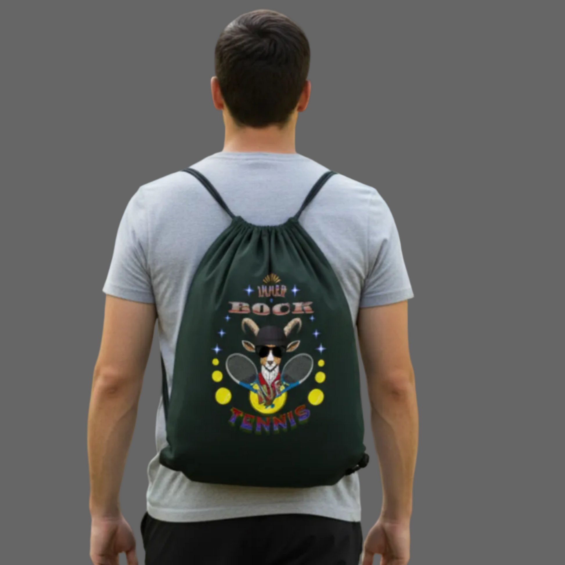Gym Bag / TENNIS-immer BOCK -TORIPROS-Schwarz