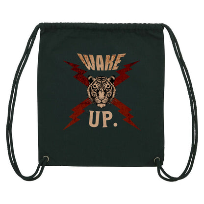 Gym Bag in Schwarz mit „WAKE UP."-TORIPROS