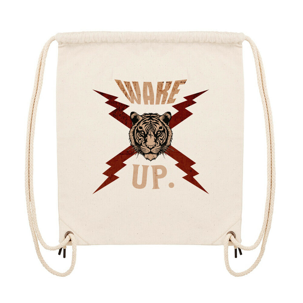 Gym Bag in Natural mit „WAKE UP."-TORIPROS