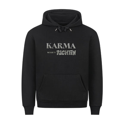 HigherBlanks Premium Hoodie/KARMA-Image for color: schwarz