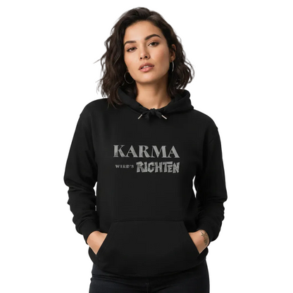 HigherBlanks Premium Hoodie/KARMA-Image for color: schwarz