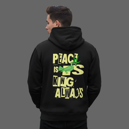 HigherBlanks Premium Hoodie / Peace is KING allways-Schwarz-TORIPROS
