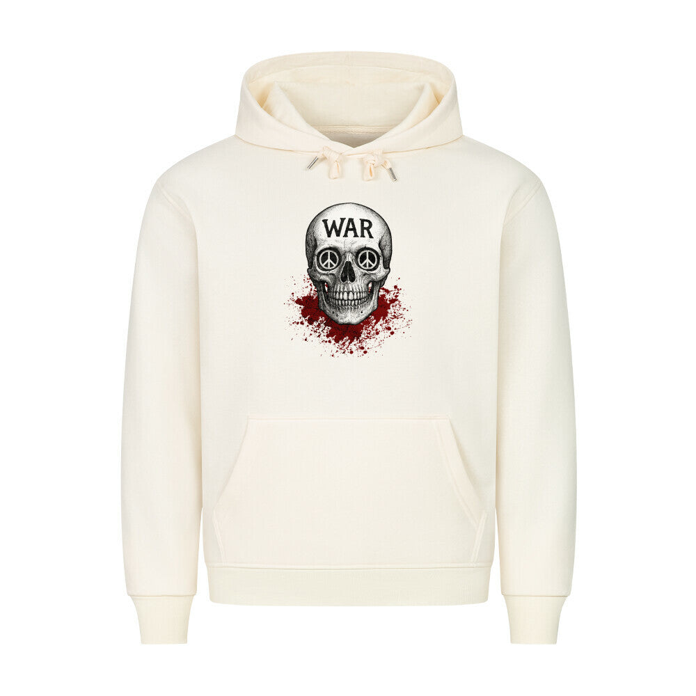 HigherBlanks Premium Hoodie/ WAR is DEATH: beige