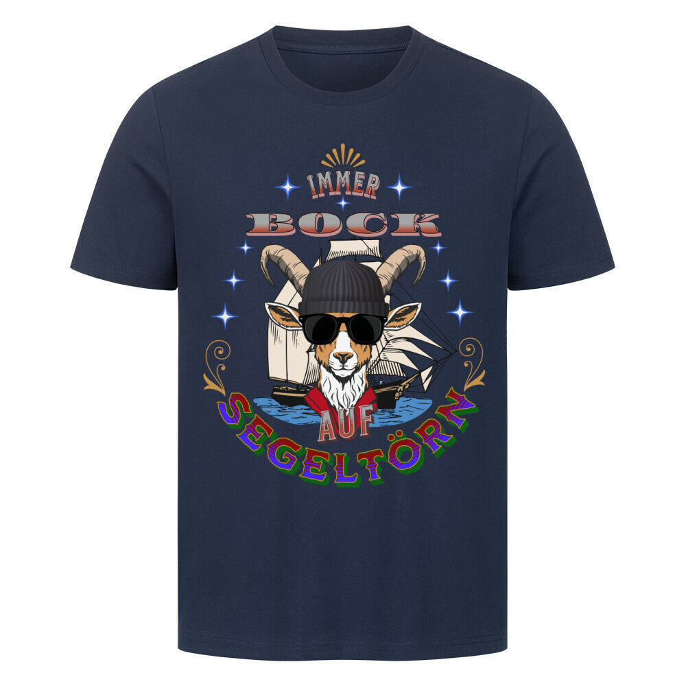 HigherBlanks Premium T-Shirt / Auf SEGELTÖRN immer BOCK -Navy-Toripros