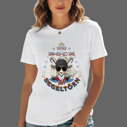 HigherBlanks Premium T-Shirt / Auf SEGELTÖRN immer BOCK -weiss-Toripros