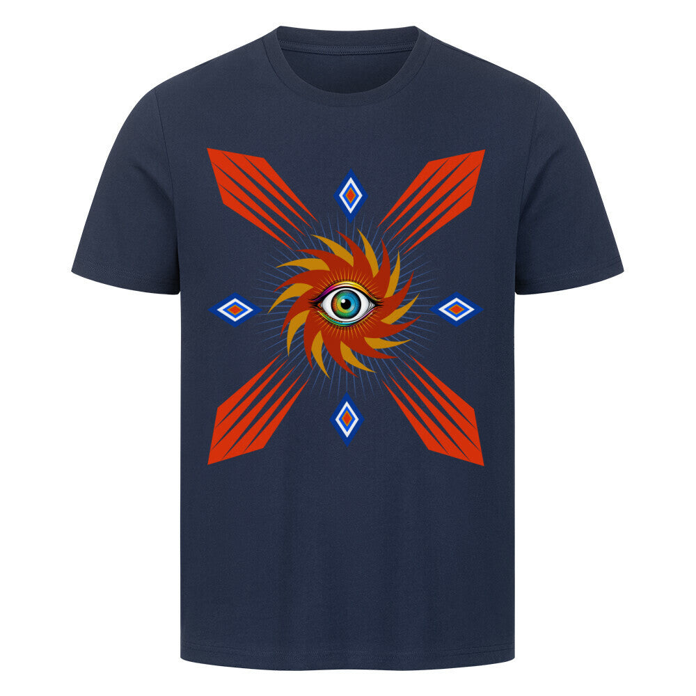 HigherBlanks Premium T-Shirt / Auge im STURM, Phase der Ruhe -TORIPROS-blau