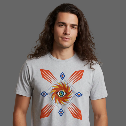 HigherBlanks Premium T-Shirt / Auge im STURM, Phase der Ruhe -TORIPROS-grau
