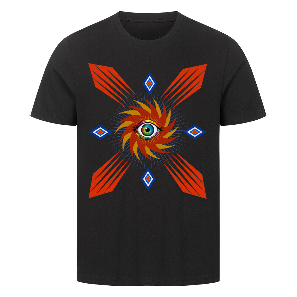 HigherBlanks Premium T-Shirt / Auge im STURM, Phase der Ruhe -TORIPROS-schwarz