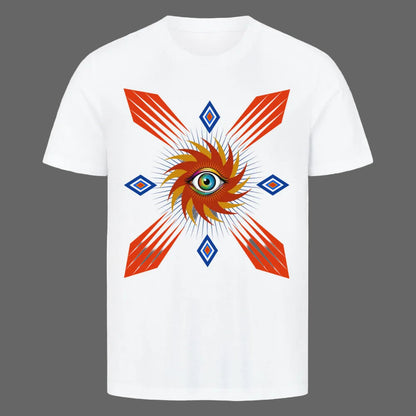 HigherBlanks Premium T-Shirt / Auge im STURM, Phase der Ruhe -TORIPROS-weiss