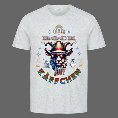 HigherBlanks Premium T-Shirt / BOCK auf KÄFFCHEN -grau