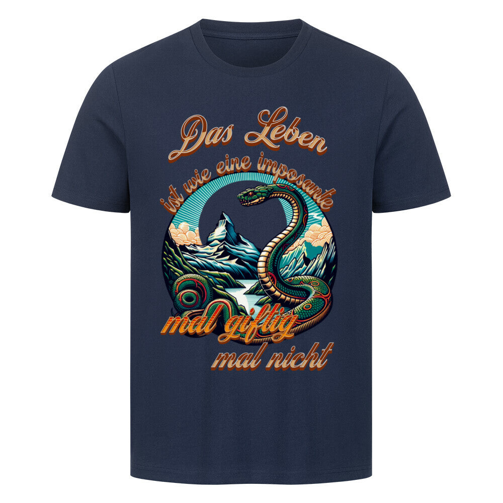 HigherBlanks Premium T-Shirt / Das LEBEN-mal giftig, mal nicht-Blau