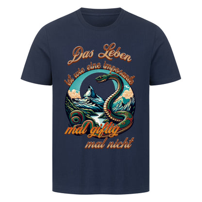 HigherBlanks Premium T-Shirt / Das LEBEN-mal giftig, mal nicht-Blau