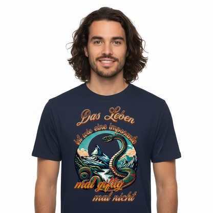 HigherBlanks Premium T-Shirt / Das LEBEN-mal giftig, mal nicht-Blau