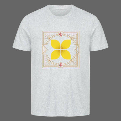 HigherBlanks Premium T-Shirt / Eckige Eleganz-Grey