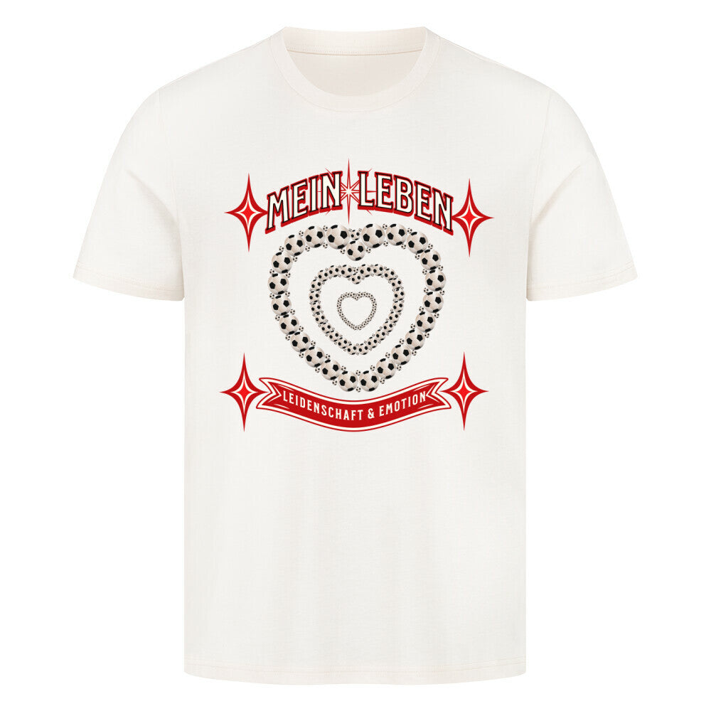 HigherBlanks Premium T-Shirt / Fußball mein LEBEN - Natural Raw
