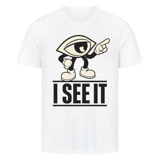 HigherBlanks Premium T-Shirt / I SEE IT-TORIPRS-weiß