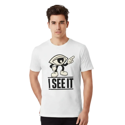 HigherBlanks Premium T-Shirt / I SEE IT-TORIPRS-weiß