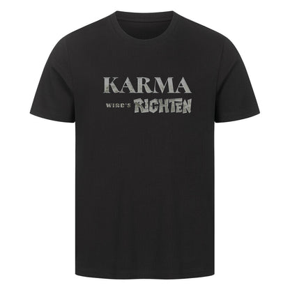HigherBlanks Premium T-Shirt /KARMA-Image for color: schwarz