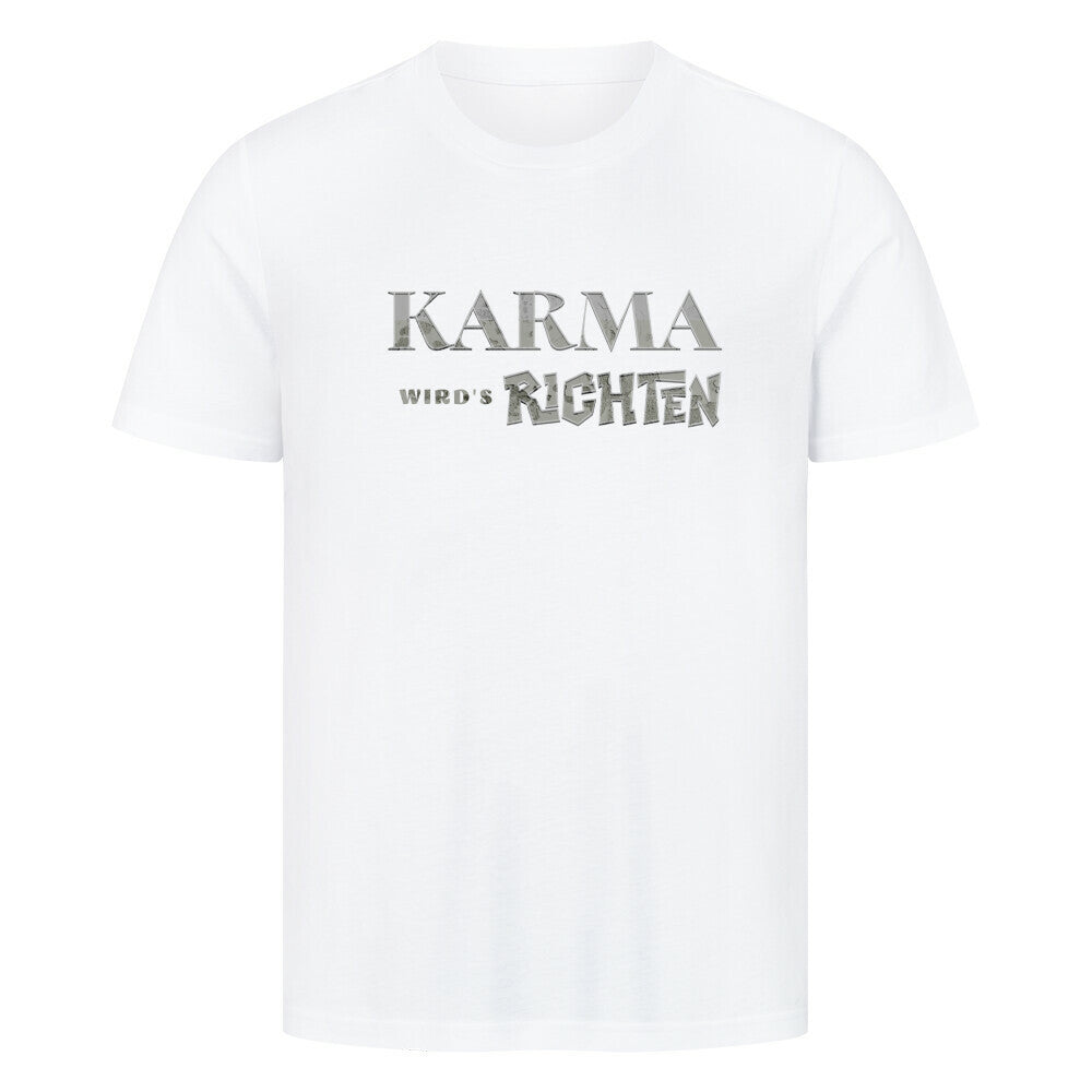 HigherBlanks Premium T-Shirt /KARMA-Image for color: weiß
