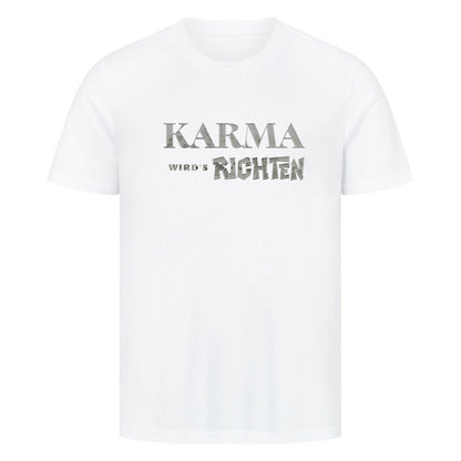 HigherBlanks Premium T-Shirt /KARMA-Image for color: weiß