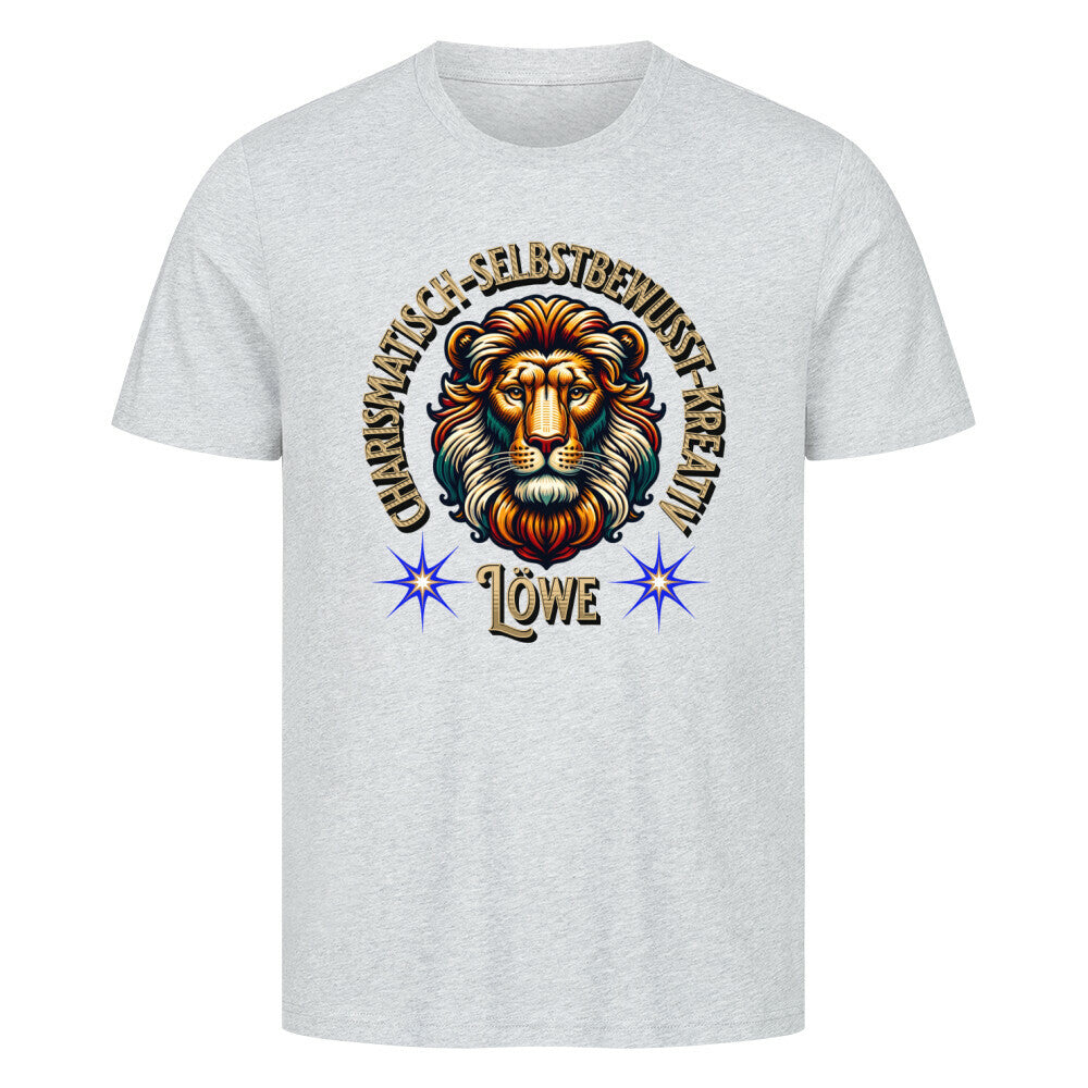 HigherBlanks Premium T-Shirt / Löwe Sternzeichen-Grau-TORIPROS