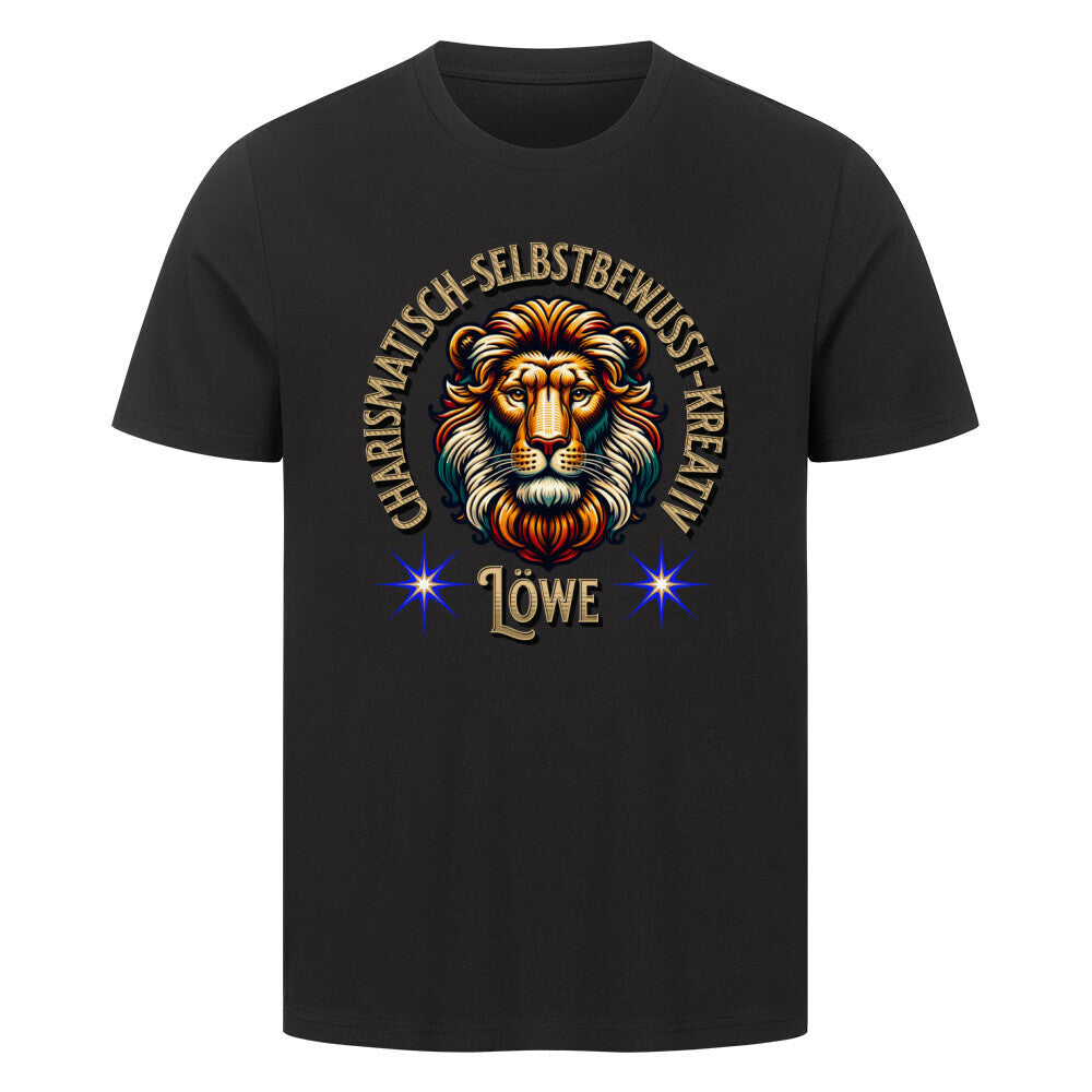 HigherBlanks Premium T-Shirt / Löwe Sternzeichen-schwarz-TORIPROS