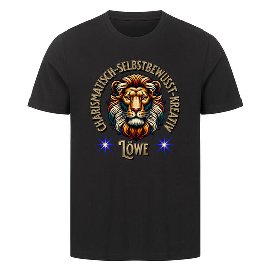 HigherBlanks Premium T-Shirt / Löwe Sternzeichen-schwarz-TORIPROS