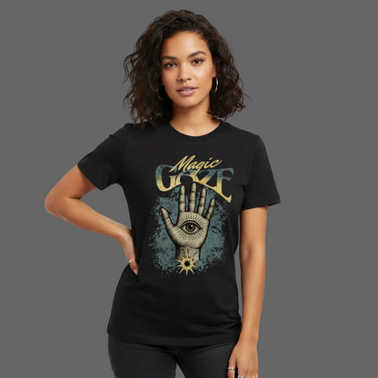 HigherBlanks Premium T-Shirt / Magic Gaze- schwarz