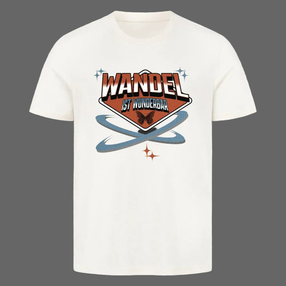 HigherBlanks Premium T-Shirt in Natural Raw mit „WandelWunderbar“-TORIPROS